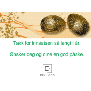 Fargerike påskekort med morsomme påskeegg – trykt i fullfarge på kartong